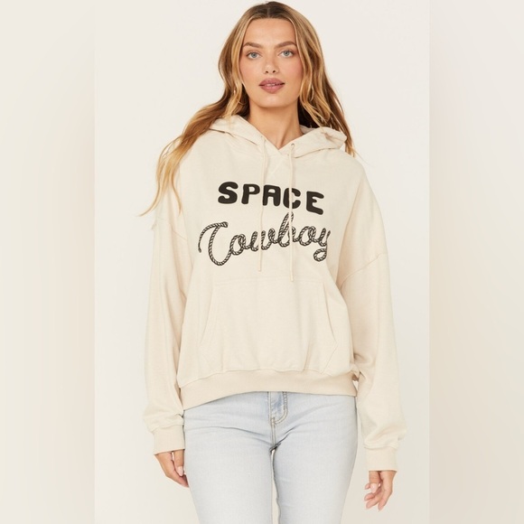 Wrangler Tops - Wrangler Space Cowboy Tan Hoodie XS